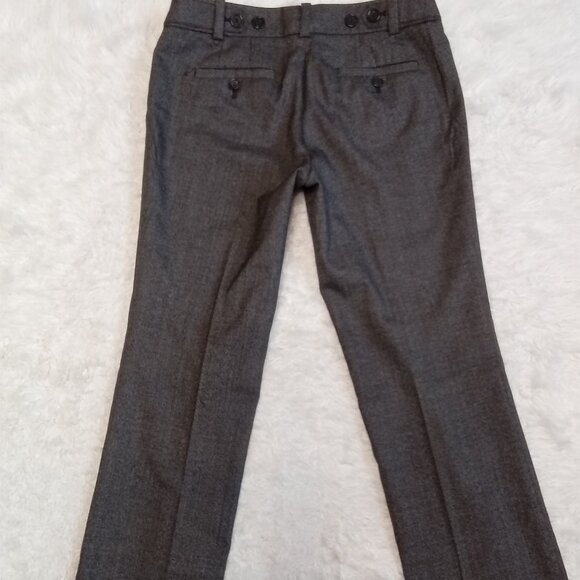 Ann Taylor Women's Gray Wool Blend Dress Pants Size: 2P - Picture 3 of 8